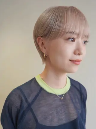 ショート カラー ブリーチ ハイトーン 特化🌈フジタハルキのヘアスタイル