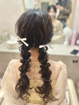 ロング ヘアアレンジ ヘアセット/まつ毛 /YUKIOUA⛄️のヘアスタイル