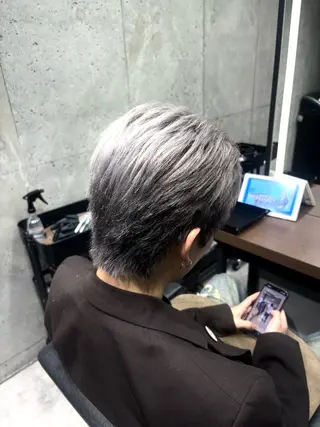 暗髪透明感🩵ྀི艶 カラー🦢みいのヘアスタイル