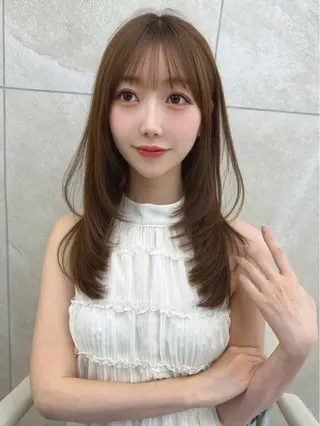ロング 名古屋/レイヤー 島原 由璃のヘアスタイル