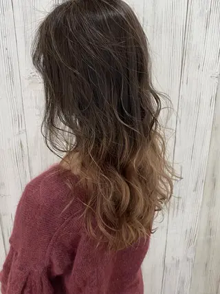 ロング カラー ヘアアレンジ ネイル マツエク・マツパ 夜23時まで予約🉑 reverieあきらのヘアスタイル