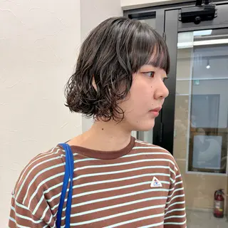 ショート パーマ 初めてのショート お任せください✂️のヘアスタイル