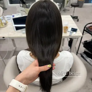 ロング カラー 美髪矯正/ベージュ カラー🧸綾里のヘアスタイル