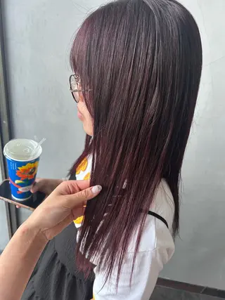 ロング Mao 🎀bob 赤み撃退🌿艶カラーのヘアスタイル
