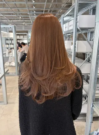 ロング カラー ダブルカラー/レイヤ ーカット 🤍ゆきなのヘアスタイル