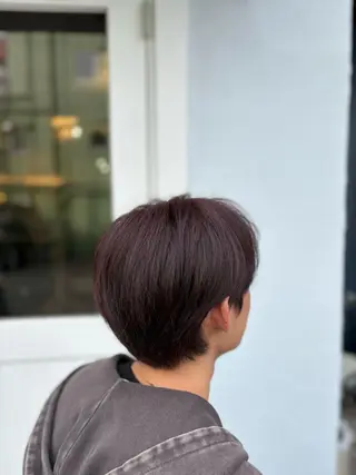 ショート カラー メンズ あすか｜垂水 ｜メンズ｜モデル募集のヘアスタイル