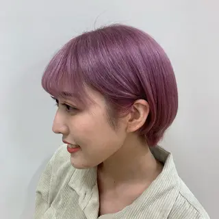 ショート カラー 暖色/ブリーチカラー 🎀 M i k uのヘアスタイル