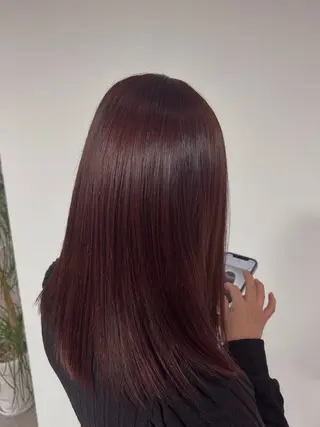 ミディアム カラー 山本 純大のヘアスタイル