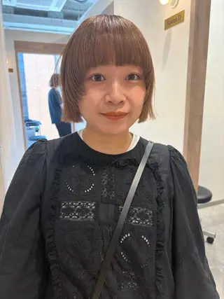 ミディアム カラー 砂原 ひよりのヘアスタイル