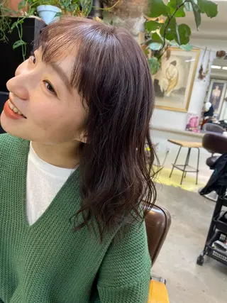 ミディアム Moca 〰️のヘアスタイル