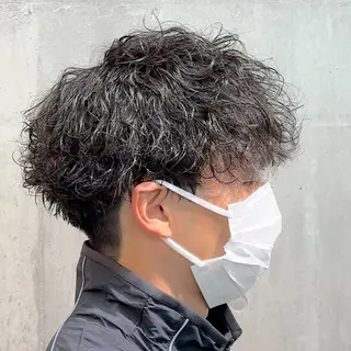 ミディアム パーマ ヘアアレンジ メンズ MENIN メンズ サロン 望月 涼太のヘアスタイル