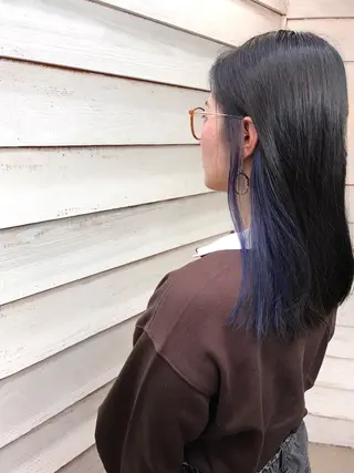セミロング カラー 佐藤 隆太のヘアスタイル