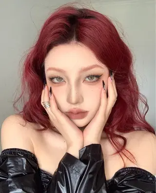 ロング 🍒韓国y2k暖色 NO.1🍒REAのヘアスタイル