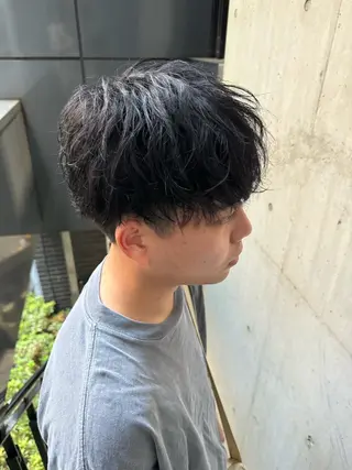 カラー メンズ 河野 悠のヘアスタイル