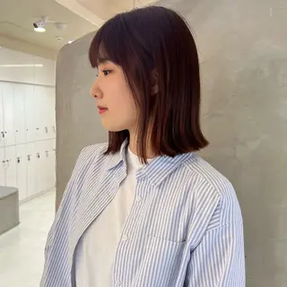 カラー 横浜/メンズカット 曲がる縮毛矯正のヘアスタイル