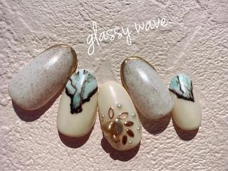 ネイル glassy waveのネイルデザイン