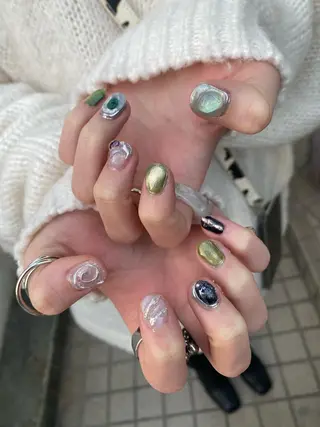 ネイル niconail 🧣ayu 📍烏山のネイルデザイン
