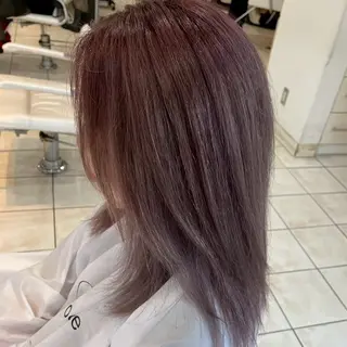 ミディアム カラー 縮毛矯正/ワンカラー モデル募集🫧田村のヘアスタイル