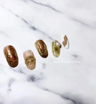 ネイル ネイルルームリッカ 𝐦𝐚𝐲𝐮のネイルデザイン