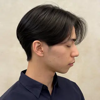 ショート メンズ縮毛矯正 ニュアンスパーマのヘアスタイル