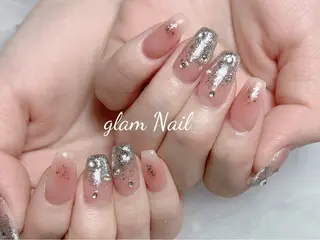 ネイル エツメ💅 長さ出し🎀デザインのネイルデザイン