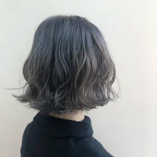 ショート カラー 小顔レイヤー/ ベージュ🤍Rieのヘアスタイル