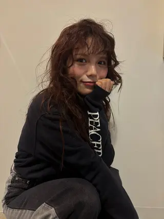 セミロング eMu透明感カラー ちゅる髪yuki✩のヘアスタイル