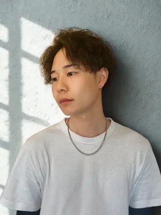 ショート パーマ メンズ 矢野 佑汰のヘアスタイル