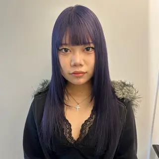 ロング カラー ハイトーン/パーマ/ メンズ / 新宿🌐のヘアスタイル