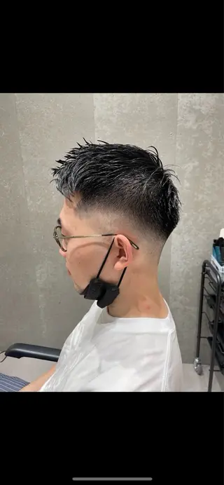 ショート メンズ 萩森 龍也のヘアスタイル