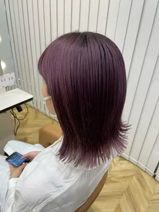 ミディアム カラー 後藤 澪のヘアスタイル