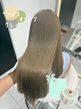 ロング カラー 新宿/韓国ヘア 中明度カラー/かやのヘアスタイル