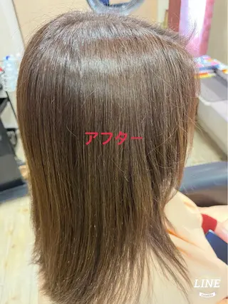 セミロング カラー 織田 英之のヘアスタイル