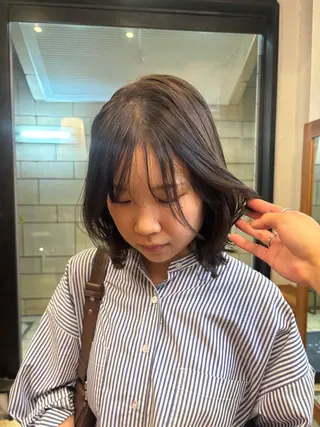 ショート パーマ,透明感カラー /emiのヘアスタイル