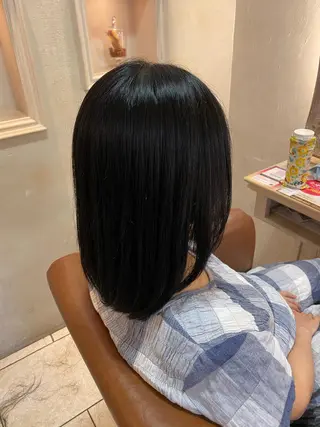 ミディアム 井上 日菜乃のヘアスタイル