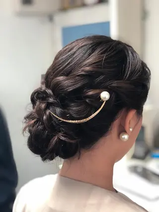 セミロング 長岡 有里のヘアスタイル