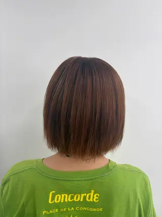 ミディアム カラー 松本 彩音のヘアスタイル