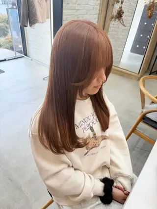 セミロング テラダ ユウシン西金沢のヘアスタイル