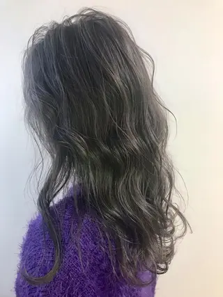 ロング カラー パーマ ヘアアレンジ メンズ キッズ ネイル マツエク・マツパ Lien 深井店のヘアスタイル