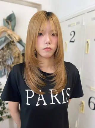 セミロング merc.🐑🤍 山口夏希のヘアスタイル