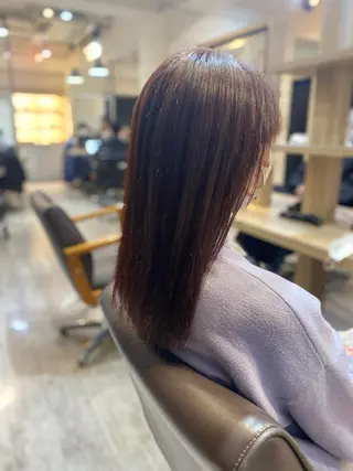 セミロング カラー ヨシダ フミノリのヘアスタイル