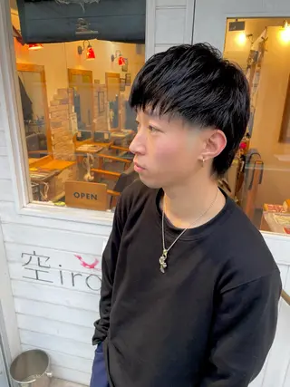 ショート カラー メンズ ナチュラルスタイル ☘️🌴MITA🌴のヘアスタイル
