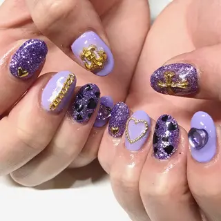 ネイル 渋谷／チップ長さ出し 👑アプレgel-xのネイルデザイン