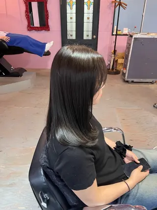 セミロング カラー 藤野 海翔のヘアスタイル