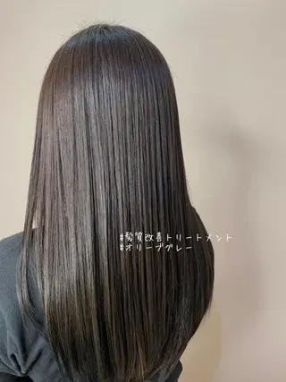 ロング カラー 美髪矯正🪞髪質改善 KURIHARAのヘアスタイル
