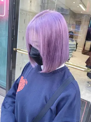 ショート カラー パーマ ヘアアレンジ メンズ キッズ ネイル マツエク・マツパ アイブロウ 🐺ウルフ×ハイトー ン🖤Yukinoのヘアスタイル