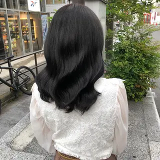 セミロング カラー バレイヤージュ特化/ アキラのヘアスタイル