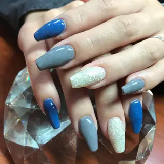 セミロング ネイル 《LB》ラブリエ Nail&eyeのマツエク・マツパデザイン