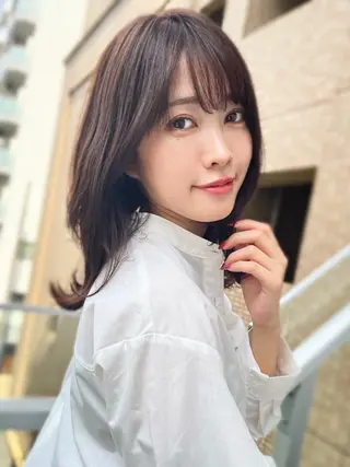 ミディアム 奈良 優輝のヘアスタイル