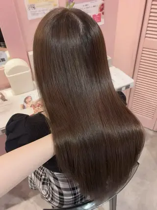 セミロング カラー 美髪縮毛矯正/透明感 カラー/AIRI🦋のヘアスタイル